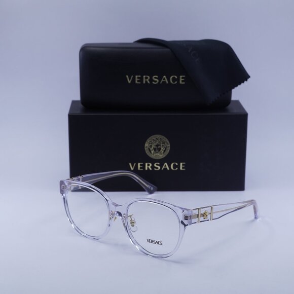 Versace VE3351D 148 Eyeglasses Crystal 53mm Round Frame - Picture 10 of 10
